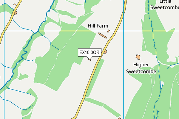 EX10 0QR map - OS VectorMap District (Ordnance Survey)