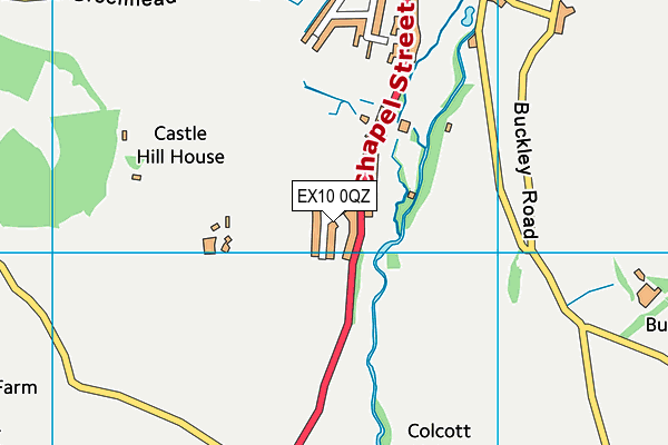 EX10 0QZ map - OS VectorMap District (Ordnance Survey)