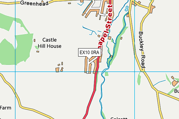 EX10 0RA map - OS VectorMap District (Ordnance Survey)