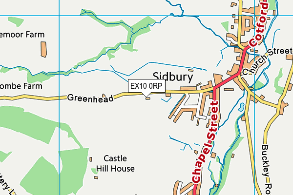 EX10 0RP map - OS VectorMap District (Ordnance Survey)