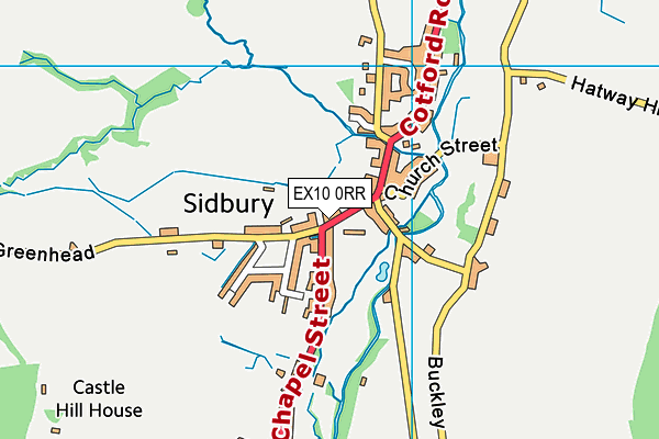 EX10 0RR map - OS VectorMap District (Ordnance Survey)