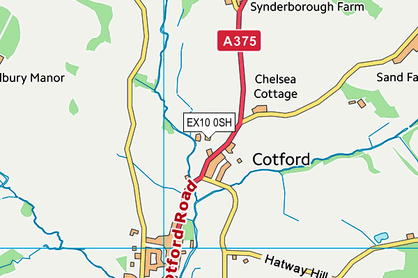 EX10 0SH map - OS VectorMap District (Ordnance Survey)