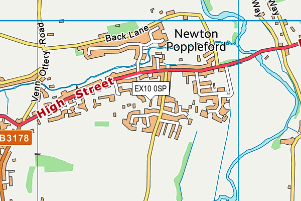 EX10 0SP map - OS VectorMap District (Ordnance Survey)