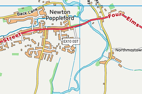 EX10 0ST map - OS VectorMap District (Ordnance Survey)