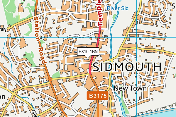 EX10 1BN map - OS VectorMap District (Ordnance Survey)