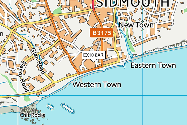 Map of THE SIDMOUTH INN LIMITED at district scale