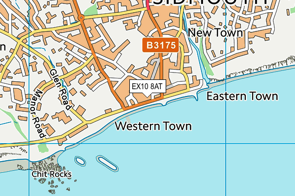 Map of THE SIDMOUTH INN HOLDINGS LIMITED at district scale