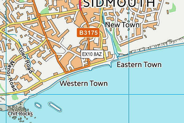 Map of YORK HOTEL COMPANY(SIDMOUTH)LIMITED(THE) at district scale
