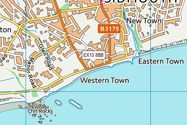 EX10 8BB map - OS VectorMap District (Ordnance Survey)