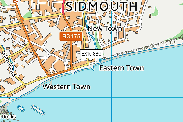 EX10 8BG map - OS VectorMap District (Ordnance Survey)