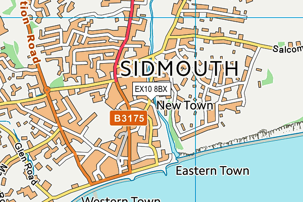 EX10 8BX map - OS VectorMap District (Ordnance Survey)