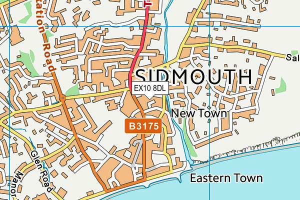 EX10 8DL map - OS VectorMap District (Ordnance Survey)