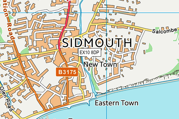 EX10 8DP map - OS VectorMap District (Ordnance Survey)