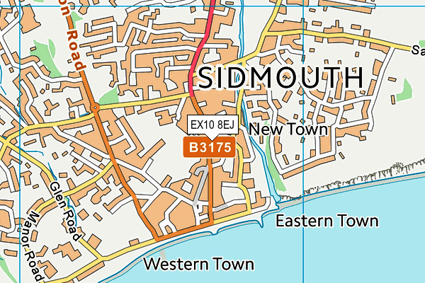 Map of CHAMBERS (SIDMOUTH) LTD at district scale