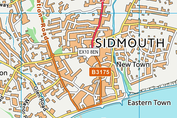 EX10 8EN map - OS VectorMap District (Ordnance Survey)