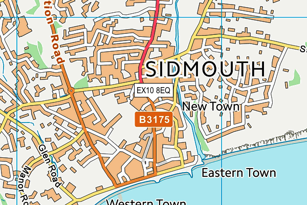 EX10 8EQ map - OS VectorMap District (Ordnance Survey)