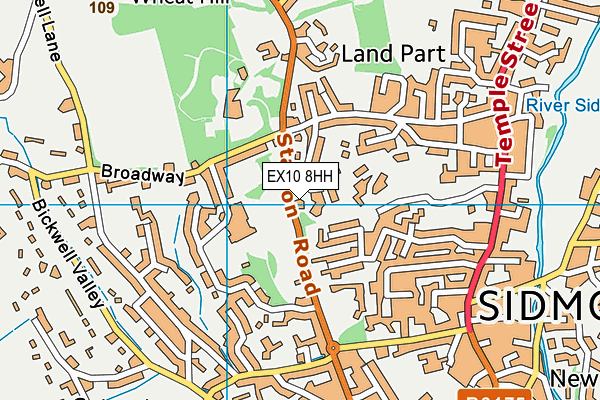 EX10 8HH map - OS VectorMap District (Ordnance Survey)