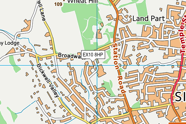 EX10 8HP map - OS VectorMap District (Ordnance Survey)