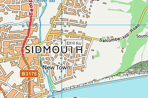 EX10 8JJ map - OS VectorMap District (Ordnance Survey)