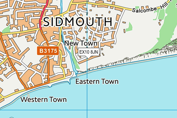 EX10 8JN map - OS VectorMap District (Ordnance Survey)