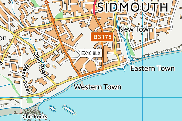 EX10 8LX map - OS VectorMap District (Ordnance Survey)