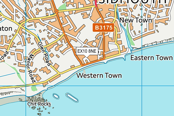 EX10 8NE map - OS VectorMap District (Ordnance Survey)