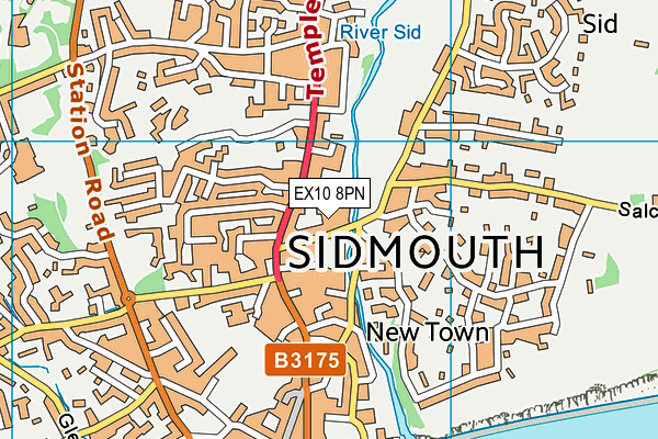 EX10 8PN map - OS VectorMap District (Ordnance Survey)