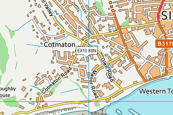 EX10 8SN map - OS VectorMap District (Ordnance Survey)