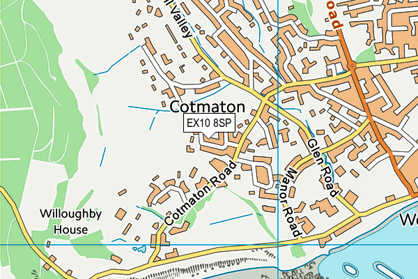 EX10 8SP map - OS VectorMap District (Ordnance Survey)