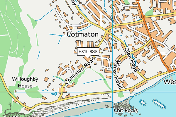 EX10 8SS map - OS VectorMap District (Ordnance Survey)