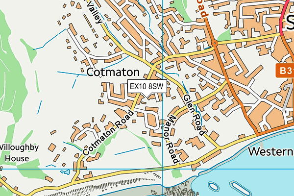 EX10 8SW map - OS VectorMap District (Ordnance Survey)