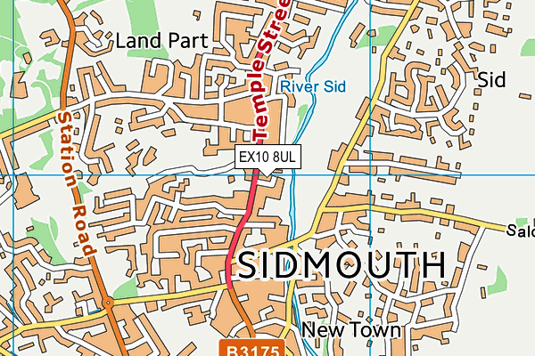 EX10 8UL map - OS VectorMap District (Ordnance Survey)