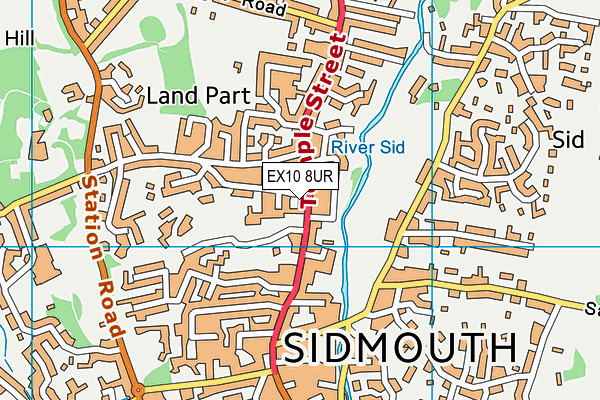 EX10 8UR map - OS VectorMap District (Ordnance Survey)