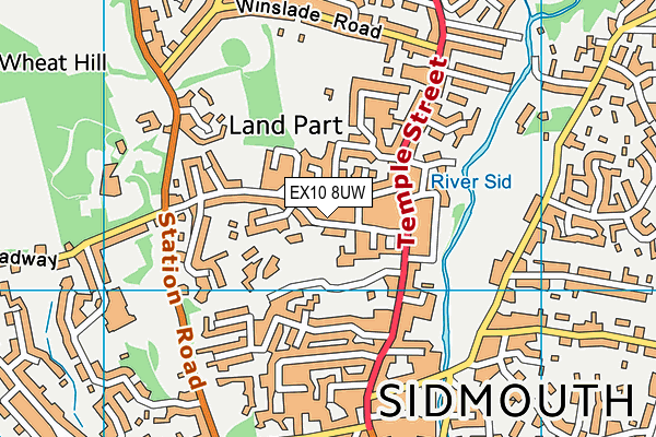 EX10 8UW map - OS VectorMap District (Ordnance Survey)