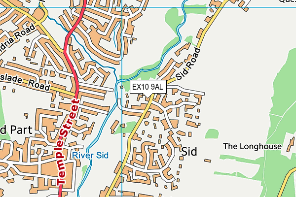 EX10 9AL map - OS VectorMap District (Ordnance Survey)