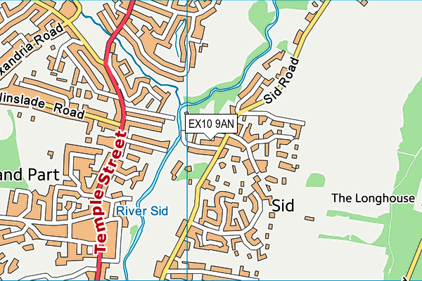 EX10 9AN map - OS VectorMap District (Ordnance Survey)