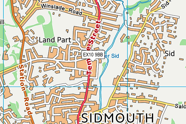 EX10 9BB map - OS VectorMap District (Ordnance Survey)