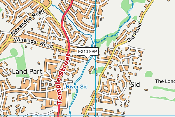 EX10 9BP map - OS VectorMap District (Ordnance Survey)