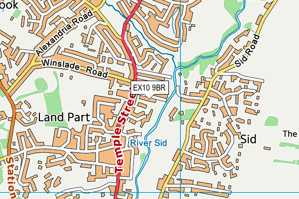 EX10 9BR map - OS VectorMap District (Ordnance Survey)