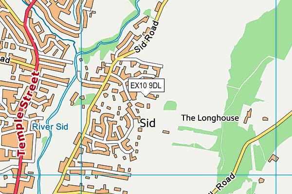 EX10 9DL map - OS VectorMap District (Ordnance Survey)