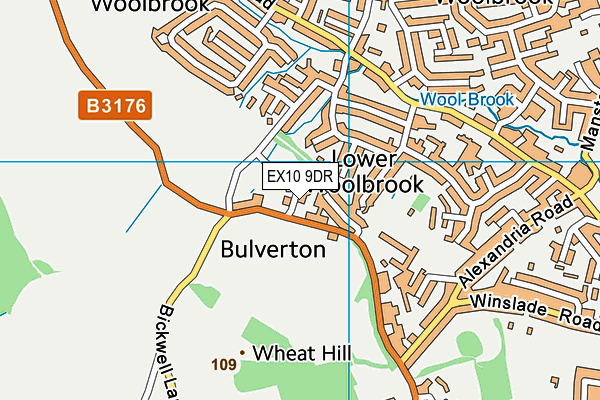 EX10 9DR map - OS VectorMap District (Ordnance Survey)