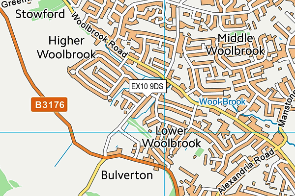 EX10 9DS map - OS VectorMap District (Ordnance Survey)