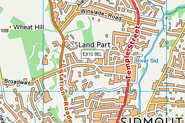 EX10 9EL map - OS VectorMap District (Ordnance Survey)