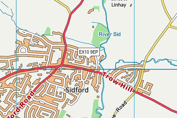 EX10 9EP map - OS VectorMap District (Ordnance Survey)