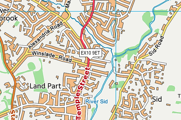 EX10 9ET map - OS VectorMap District (Ordnance Survey)