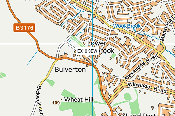 EX10 9EW map - OS VectorMap District (Ordnance Survey)