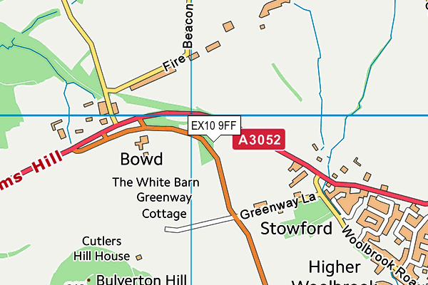 EX10 9FF map - OS VectorMap District (Ordnance Survey)