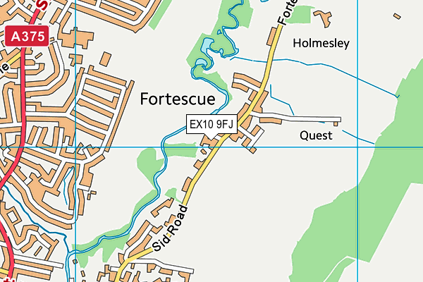 EX10 9FJ map - OS VectorMap District (Ordnance Survey)