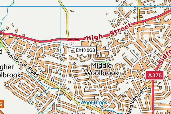 EX10 9GB map - OS VectorMap District (Ordnance Survey)