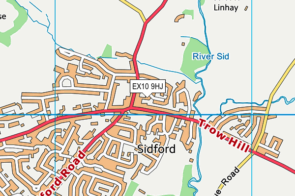 EX10 9HJ map - OS VectorMap District (Ordnance Survey)